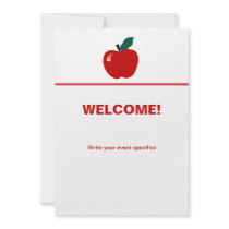 Apple, Back to School Custom Invitation