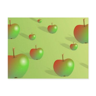 Apple Background Postcard by prawny