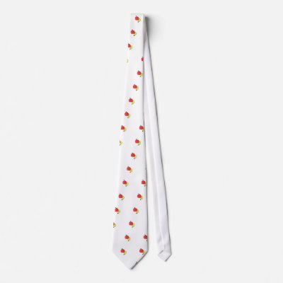 Apple Bananna Fruit Vibrant Fun Neckties by SweeperDaddy
