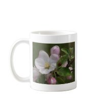 apple blossom and a lady bug mug