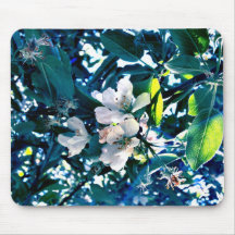 apple blossom mouse pad