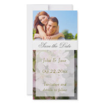 Apple Blossom/photo  "Save the Date" Custom Photo Card