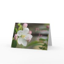 Apple Blossom Prayer card- or any occasion