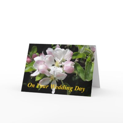 Apple Blossom Wedding Card by Strangemoo