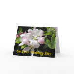 Apple Blossom Wedding Card