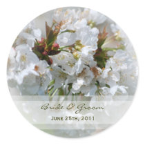 Apple Blossom Wedding Stickers