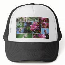 Apple Blossoms and Honey Bees Trucker Hats