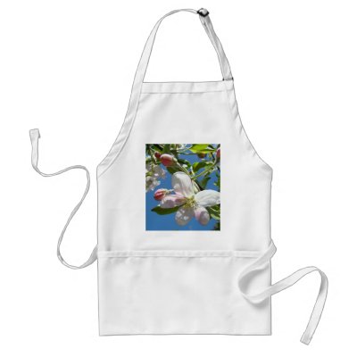 Apple BLOSSOMS APRONS COOKING KITCHEN by Basleeartprintgifts