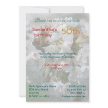 Apple Blossoms Birthday Party Invitation