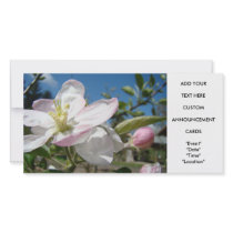 Apple Blossoms Invitation Cards Floral Photo Cards