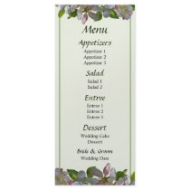 Apple Blossoms Menu... Rack Cards