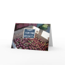 apple cart painting, <insertYOUR OWNHOLIDAY!">