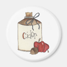 apple cider and apple picking magnets