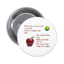 Apple Cider Girl Pinback Buttons