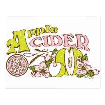 Apple Cider Sign Postcards