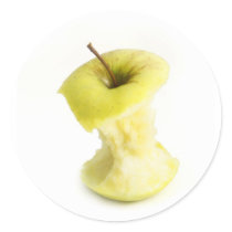 Apple core stickers
