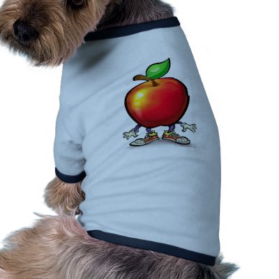 Apple Doggie Tee Shirt by FunGraphix