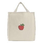 Apple embroidered bags