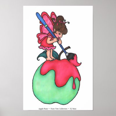 Apple Fairy Print by PJ_Masi_Illustration