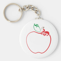 apple flourish key chains