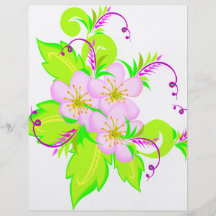 APPLE FLOWERS PERSONALIZED FLYER