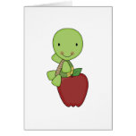 apple for teacher turtle cards