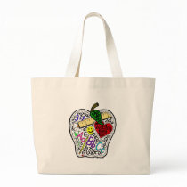 Apple for the teacher tote bags