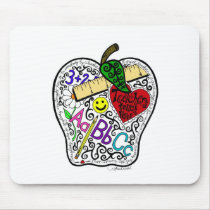 Apple for the teacher mousepads