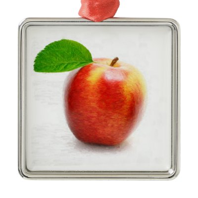 Apple Fruits Painting Art Ornaments by NhanNgo
