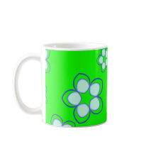 Apple Green Dreaming Lotus Coffee Mugs