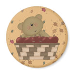 apple harvest teddy bear magnets