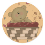 apple harvest teddy bear sticker
