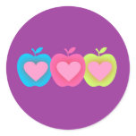 Apple Lover A2 Round Sticker