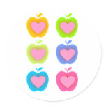 Apple Lover B3 Round Stickers