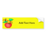 Apple Loving Dragon Bumper Sticker