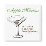 Apple Martini Fridge Magnet