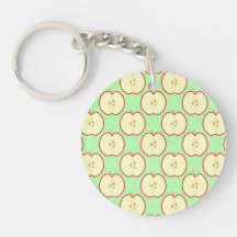 Apple pattern. acrylic key chain