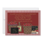Apple Picking Time - Birthday Party  Invitation