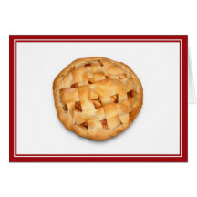 Apple Pie (Add Background Colour) Greeting Cards