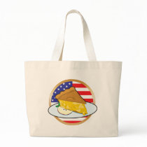 Apple Pie American Flag Tote Bag