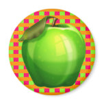 Apple Plaid Magnet