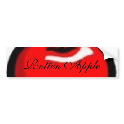 apple, Rotten Apple Bumper Stickers by applez