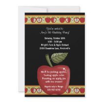 Apple Seeds - Party Invitation