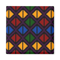 "Apple Slice" magnet - multicolored