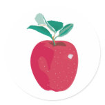 Apple Round Stickers