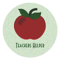 Apple Teacher Collection Round Stickers