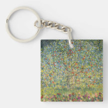 Apple Tree by Gustav Klimt, Vintage Victorian Art Acrylic Key Chains