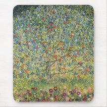Apple Tree by Gustav Klimt, Vintage Victorian Art Mousepad