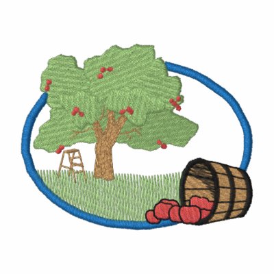Apple Tree Scene by ZazzleEmbroidery