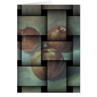 Apple Weave Greeting Card by Cornish